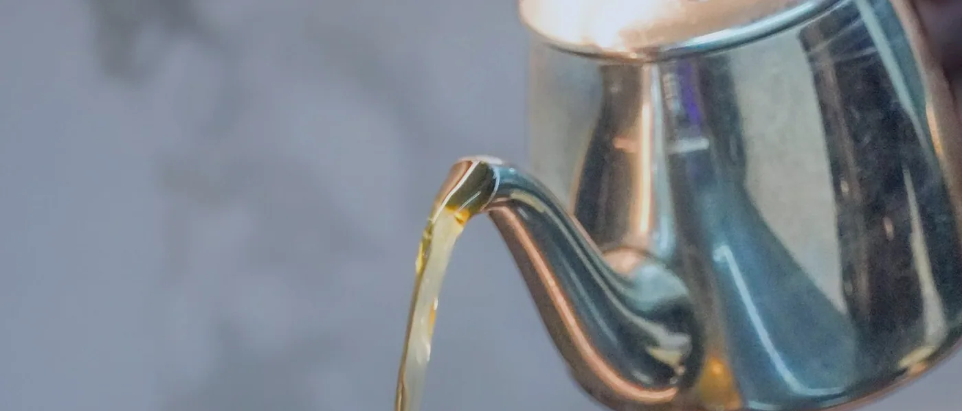 Lemonade poured into a cut-glass tumbler